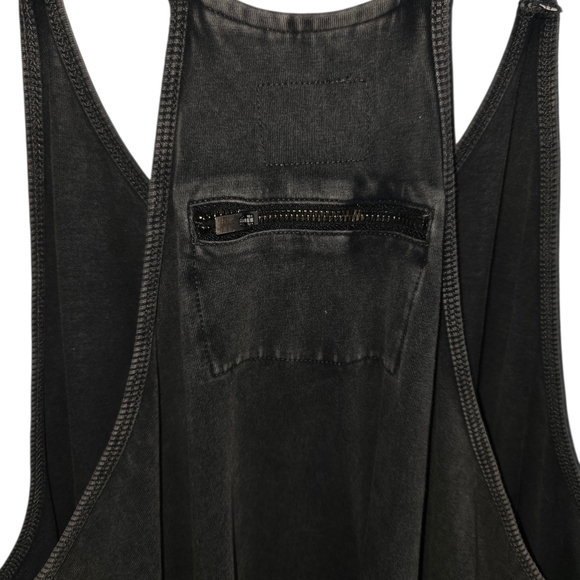 Free People Movement Hor Shot Onies Jumpsuit Black/Gray Oversized Size M - Picture 7 of 8